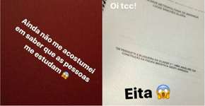 Modelo é tema de TCC em faculdade e surpreende fãs no Instagram