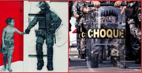 Graffiti invade Batalhão da Tropa de Choque pela porta da frente