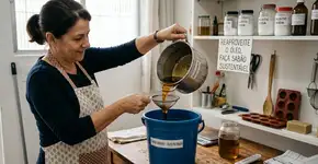 Como fazer sabão caseiro com óleo de cozinha usado?