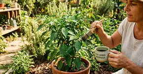 Por que se deve usar chá verde da China nas plantas e como aplicar do jeito certo para elas nunca murcharem no calor?