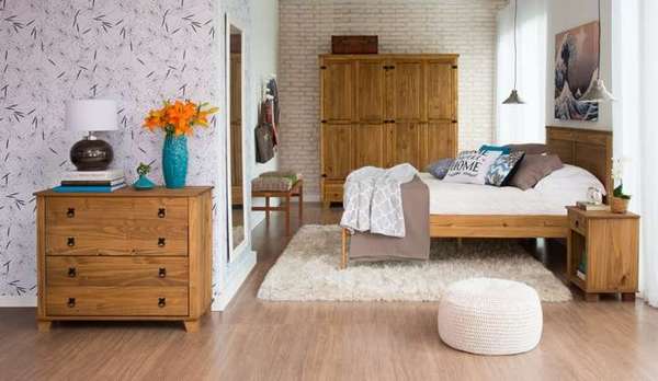 Quarto decorado com Móveis Mobly