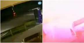 Raio atinge e mata homem em Santa Catarina; câmera flagrou o momento