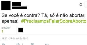 Hashtag #PrecisamosFalarSobreAborto divide opiniões na internet