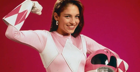 Por que Amy Jo Johnson, a Ranger Rosa, não está no especial de Power Rangers?