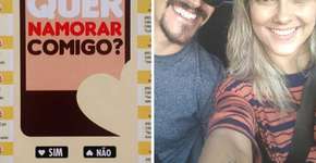 Ela fez o pedido de namoro com uma cartela do Burger King