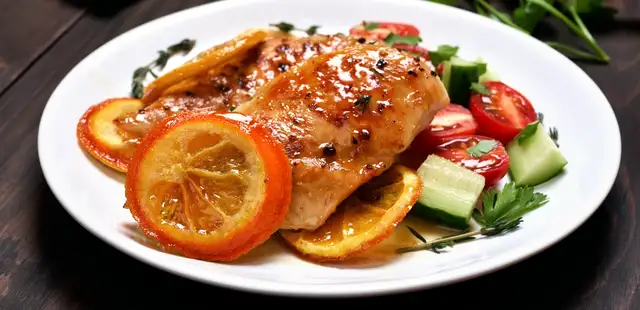 Filé de frango ao molho de laranja em minutos