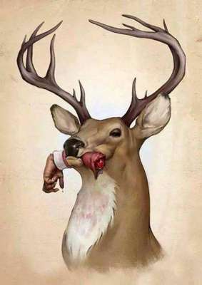 Desenhos fazem crítica da relação homem/animal (Imagem: Divulgação)