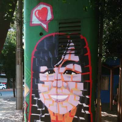 Graffiti na Rua Ceará, clicado por @welderpierre