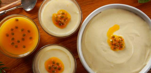 Mousse de maracujá de apenas 3 ingredientes e delicioso