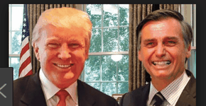 Fotos no Google igualam Trump e Bolsonaro à palavra idiota