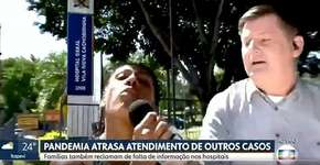 Renato Peters, da Globo, é atacado por mulher durante reportagem