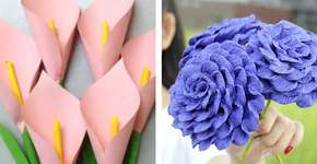 10 flores de papel que você pode fazer de decoração