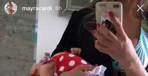 Posição da filha de Mayra Cardi gera polêmica na web