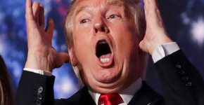 Donald Trump inspira sapatos em desfile na London Fashion Week