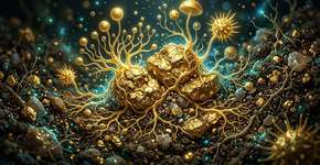 Cientistas australianos identificam fungo que se infiltra em pepitas de ouro e as utiliza como uma espécie de carapaça: descoberta revoluciona o setor de mineração