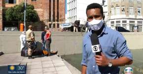 Repórter salva homem eletrocutado e entra no ar para dar notícia