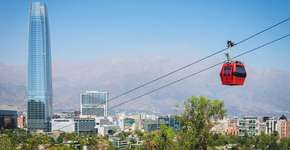 Cerro San Cristóbal e Sky Costanera oferecem vistas únicas de Santiago