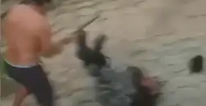 Homem resiste a 17 tiros de borracha, ataca PM e policial vai parar na UTI