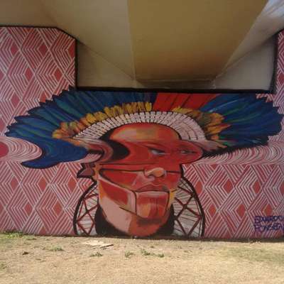 Graffiti na Avenida Antônio Carlos, clicado por @welderpierre