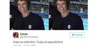 A internet está muito animada com a felicidade de Guga