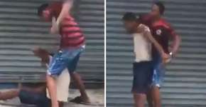 Jovens espancam morador de rua que dormia e gravam vídeo