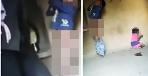 Pai pendura filho pelo pescoço e também espanca a outra menina