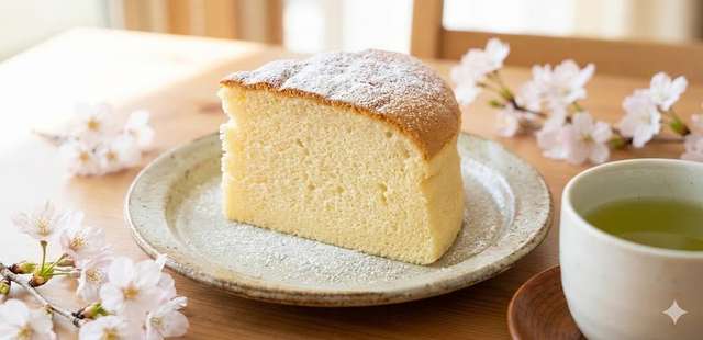 O bolo japonês de 3 ingredientes que cresce como nuvem e fica fofíssimo