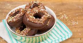 Receita de Donuts de chocolate com Nutella