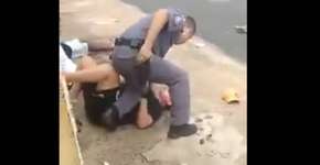 Vídeo mostra policial agredindo mulher grávida de 5 meses em SP