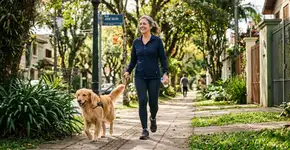 Como um cão pode melhorar seu bem-estar físico e mental após os 50 anos