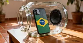O truque com pote de vidro que aumenta o som do celular na hora