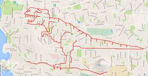 Ciclista desenha doodles gigantes ao redor do mundo com o GPS da bike