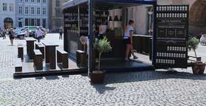 Na Dinamarca, contêiner vira restaurante em 5 minutos