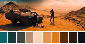 Conta no Twitter mostra paletas de cores de cenas famosas do cinema