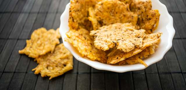 Crisps de parmesão: crocantes com só 1 ingrediente