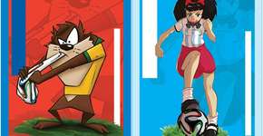 Figurinhas da Copa com personagens da cultura pop