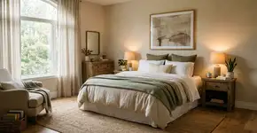 A cama não deve ser encostada em qualquer parede segundo o Feng Shui