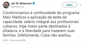 Disseminação de Fake News sobre médicos cubanos