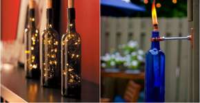 Aprenda 5 maneiras de reaproveitar garrafas de vidro na decoração