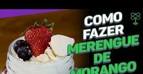 Como fazer merengue de morango #CatracaLivreGastronomia
