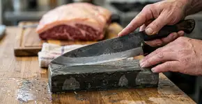 A técnica do Japão que faz as facas de cozinha cortarem até papel sem esforço