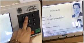 Vídeo que mostra urna induzindo voto a Haddad é falso, diz TSE