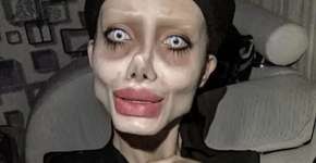 Após sair da prisão, ‘Angelina Jolie zumbi’ mostra o verdadeiro rosto