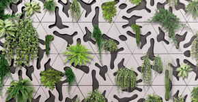 Arquiteto francês desenvolve azulejos que permitem plantio de jardim vertical