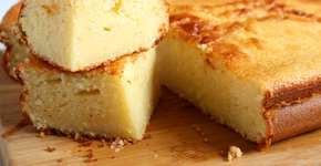 Bolo cremoso de queijo facílimo de fazer