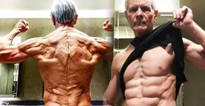 Aos 67 anos, ‘vovô sarado’ treina pesado 6 vezes por semana