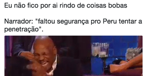 Piadas com a seleção do Peru em jogo é mais um meme da Copa