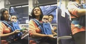 Mãe com bebê é hostilizada em trem por usar assento prioritário