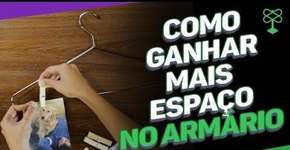 Como ganhar espaço no armário com cabide #CatracaLivreEntretenimento
