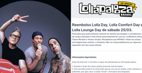 Frustrado com o cancelamento do Blink-182 no Lolla? Veja como pedir reembolso